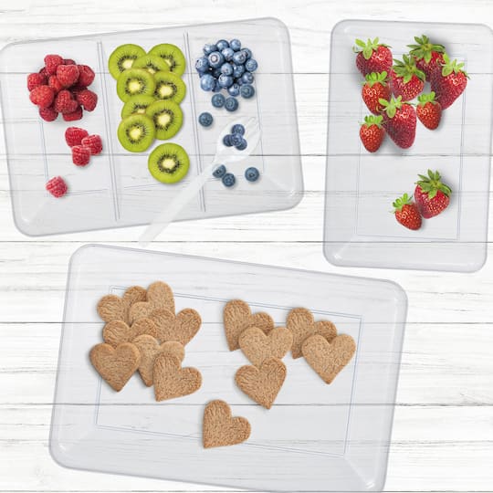 18" Clear Rectangle Tray by Celebrate It™